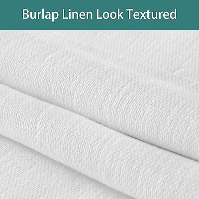 LORDTEX Linen Look Textured Blackout Curtains with Thermal Insulated Liner - ...