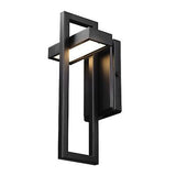 Globe Electric 60000024 12W LED Integrated Outdoor Wall Sconce, Matte Black, ...