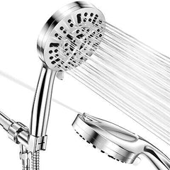 10-Mode Handheld Shower Head Set, High Pressure Shower Head with 59&#8221; Stain