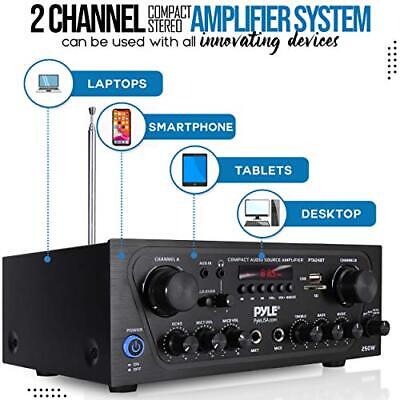 Pyle Upgraded Karaoke Bluetooth Channel Home Audio Sound Power Black