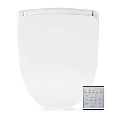 Bio Bidet Slim Two Smart Toilet Seat in Round White with Round,