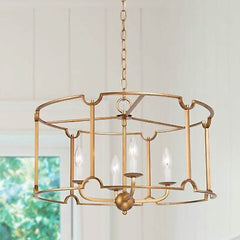 classy leaves Modern Gold Chandelier, 22&#8217;&#8217; Large Drum Chandeliers fo