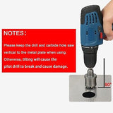 (6-1/2''|165mm) Heavy Duty Carbide Hole Saw with 2 Pilot Drill Bits, Hole Cut...