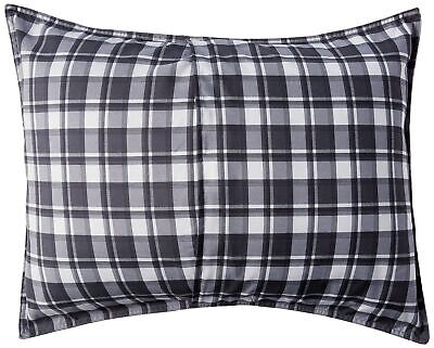 Eddie Bauer - Queen Comforter Set, Reversible Plaid Bedding with Matching Sha...