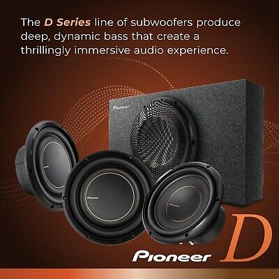 Pioneer TS-D10D2 - Powerful 10-inch Subwoofer, 1500 Watts Peak Power, Dual 2 ...