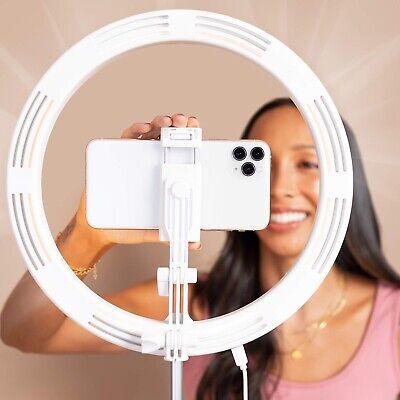 Superstar Slim - Portable 11in USB Ring Light Stand with Phone Holder | Folda...