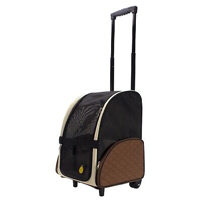 FrontPet Rolling Pet Travel Carrier with Wheels and Backpack Straps, Strong B...