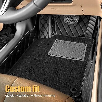 Castlerock Leather Car Floor Mats for Ford Mustang 2015 2016 2017 2018 2019 2...