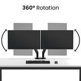 EVEO Premium Dual Monitor Stand 14-32”, Stand, Black