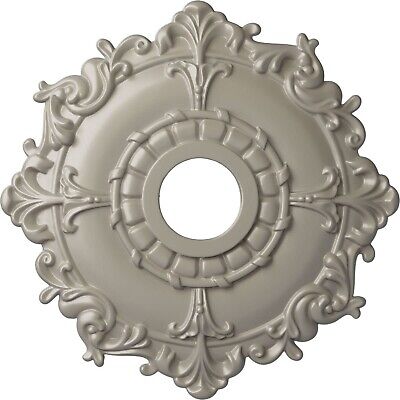 Ekena Millwork CM18RLPWS Riley Ceiling Medallion, 18"OD x 3 1/2"ID x 1 1/2"P,...