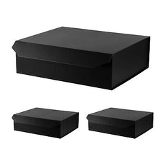 3 Pcs Matte Black Extra Large Gift Box with Lid, 19x16x6 Inches, Hard Magneti...