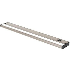 24 Inch Satin Nickel LED Under Cabinet Lighting &#8211; Dimmable -3 Color Temper