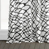 HPD Half Price Drapes Geometric Abstract Printed Curtains 96 Inches Long Luxu...