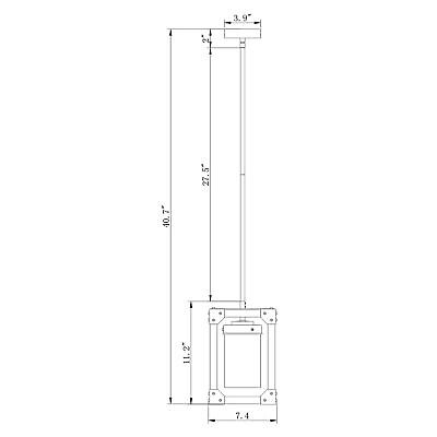 Warehouse of Tiffany HM217A/1FWG Kobe 7 Inch with 1 Forged Black and Imitatio...