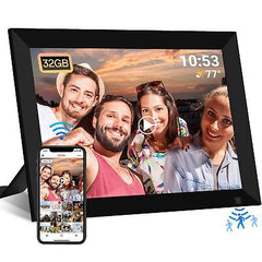 10.1 Inch WiFi Digital Photo Frame Built in 16GB Memory, 1280x800 IPS LCD Tou...