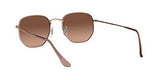 Ray-Ban RB3548N Hexagonal Flat Lens 48 mm, Copper/Pink Gradient Brown