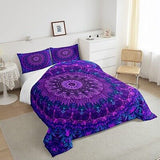 Erosebridal Mandala Bedding Set Full Boho Chic Medallion Comforter Set for Ki...