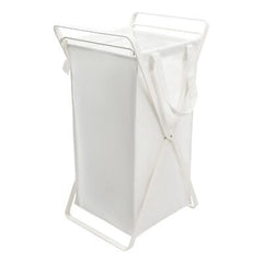 Yamazaki Home Laundry Hamper Clothes Basket Liner | Steel + Cotton, Medium, W...