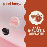 Pool Buoy Round Inflatable Pool with Storage Bag - Premium Outdoor Swimming P...