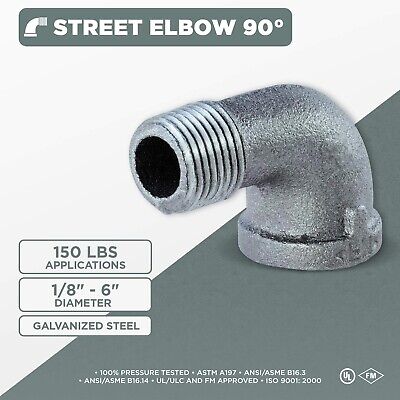 GMSN0114-10 elbow, 1/2 Inch, Galvanized Pack Of 10