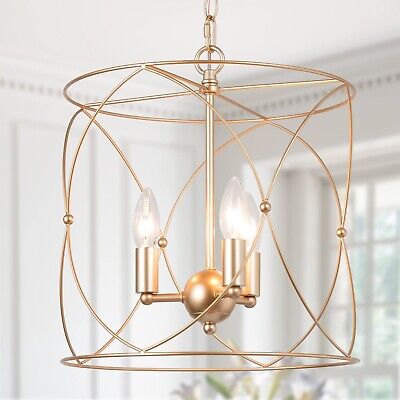 classy leaves Gold Chandelier, Gold Pendant Lighting, Cylinder Foyer Pendant ...