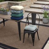 Arden Selections Outdoor Tufted Bistro Seat Cushion, Set of 4, 14.5 in x 15 i...