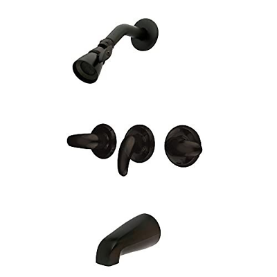 Kingston Brass KB235LL Tub and Shower 5-Inch Spout Reach, Oil Rubbed Bronze