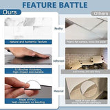 20-Pack Peel and Stick Tile Backsplash 12"X12" PVC Wall Tiles, Stick on Backs...