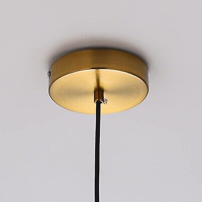 Modern 1-Light Pendant Light Fixture in Gold, Mini Cylinder Ceiling Hanging P...