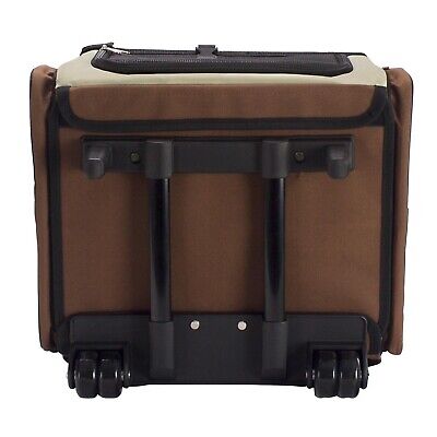 FrontPet Rolling Pet Travel Carrier with Wheels and Backpack Straps, Strong B...