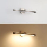 JUSHENG Picture Lights for Wall 24.21" Inch, Brushed Nickel Metal Gallery Lig...