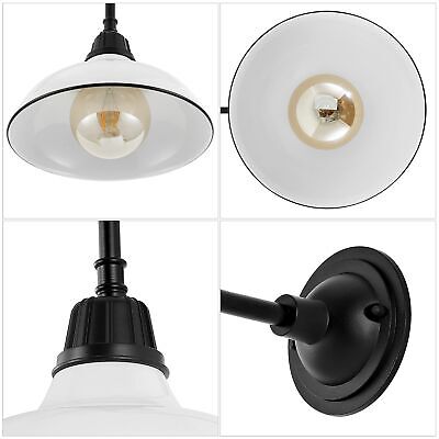 JONATHAN Y JYL7613A Aurora 12.25" 1-Light Farmhouse Industrial Indoor/Outdoor...