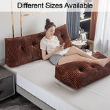 Large Triangular Headboard Wedge Bed Rest Reading Pillow Backrest Positioning...