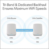 NETGEAR Orbi Whole Home Tri-Band Mesh WiFi 6 System (RBK752P) &#8211; Router wit