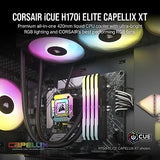 Corsair iCUE H170i Elite CAPELLIX XT Liquid CPU Cooler - Three AF140 RGB Elit...