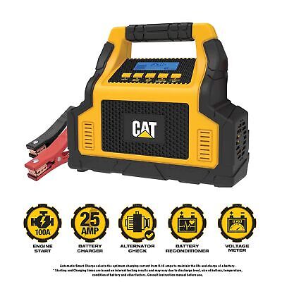 CAT CBC100E Professional 25 Amp Battery Charger, 3 Amp Battery Maintainer wit...