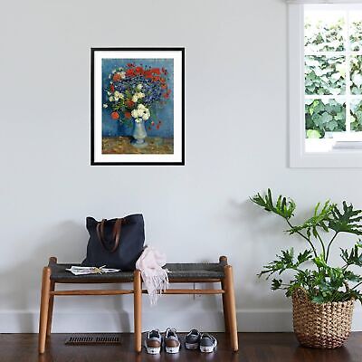 ART.COM Wall Giclee Print Still Life: Vase with Cornflowers and Poppies, 1887...