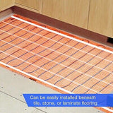 SunTouch TapeMat Electric Floor Heating Mat, 10 Sq. Ft., 2' x 5', (120V), Plain