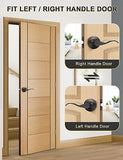 10 Pack Passage Door Lever No Lock, Oil Rubbed Bronze Door Handle Interior, C...