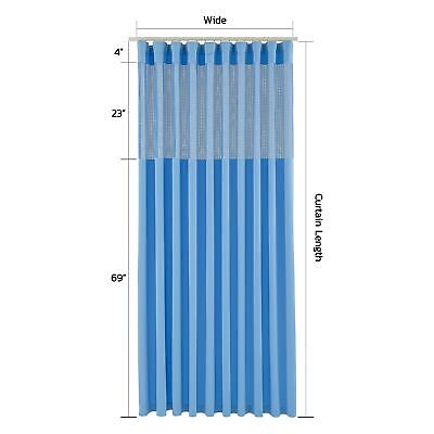 Flame Retardant Hospital Curtains Room Divider with Flat Hooks Cubicle Curtai...