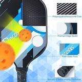 Pickleball Paddles Set of 2, USAPA Approved Pickleball Set, Lightweight Fiber...