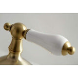 Kingston Brass KS1167PL 8 in. Widespread Bathroom Faucet, Brushed Brass