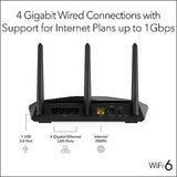 NETGEAR Nighthawk WiFi 6 Router (RAX30) 5-Stream Dual-Band Gigabit Router, AX...