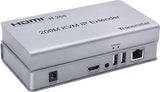 200M HDMI KVM IP Extender, Over IP RJ45 Ethernet CAT6 6A Transmitter Receiver...