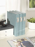 DesignOvation Cydney Photo Album, Set of 4, Teal, Linen Wrapped Photo Albums ...