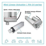 Progressive Automations 24V Mini Linear Electric Actuator - 3 inches, 50 lbs,...