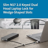 Kensington Slim N17 2.0 Keyed Dual Head Laptop Lock for Wedge-Shaped Slots (K...