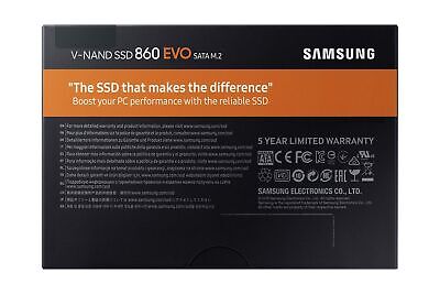 Samsung SSD 860 EVO 1TB M.2 SATA Internal SSD (MZ-N6E1T0BW)