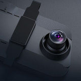 10" Mirror Dash Cam Anti Reflection/High-Beam Full Touch Screen 1080p Front/R...