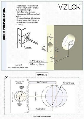 VIZILOK ADA Compliant, Single Egress Indicator Privacy Lock C5FP-L Durable AN...